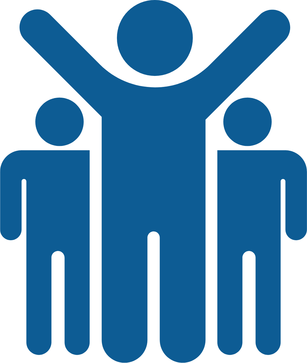 students held in hands icon